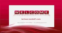 Desktop Screenshot of larissa-randolf.com