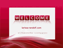 Tablet Screenshot of larissa-randolf.com